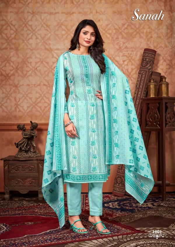 Skt Sanah Khadi Print Cotton Dress Material Collection